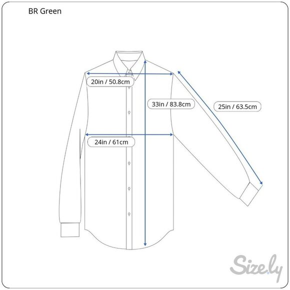 Banana Republic Large Sz 16-16.5 Green Fitted Long Sleeve Button Front Shirt - Picture 3 of 10
